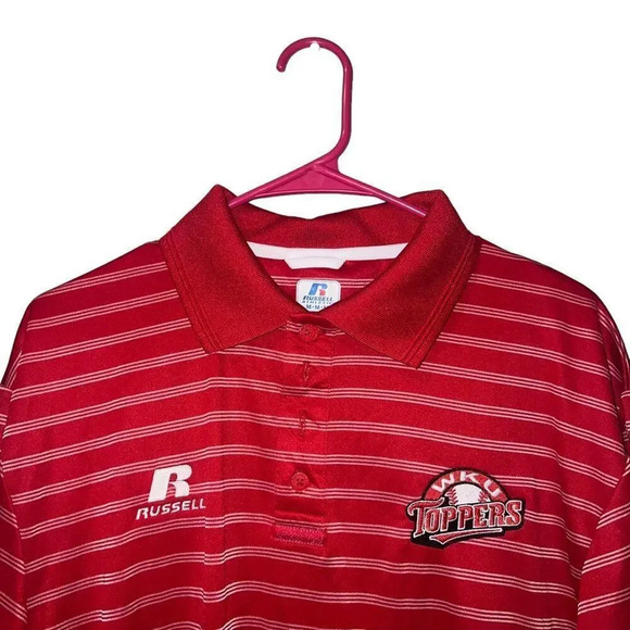 NWT Russell Team Issued Western Kentucky Hilltoppers Red Polo Size Medium - Picture 2 of 5